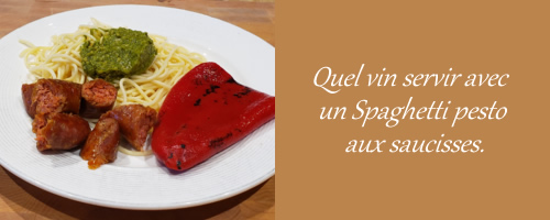 Spaghetti Pesto Saucisses Italiennes